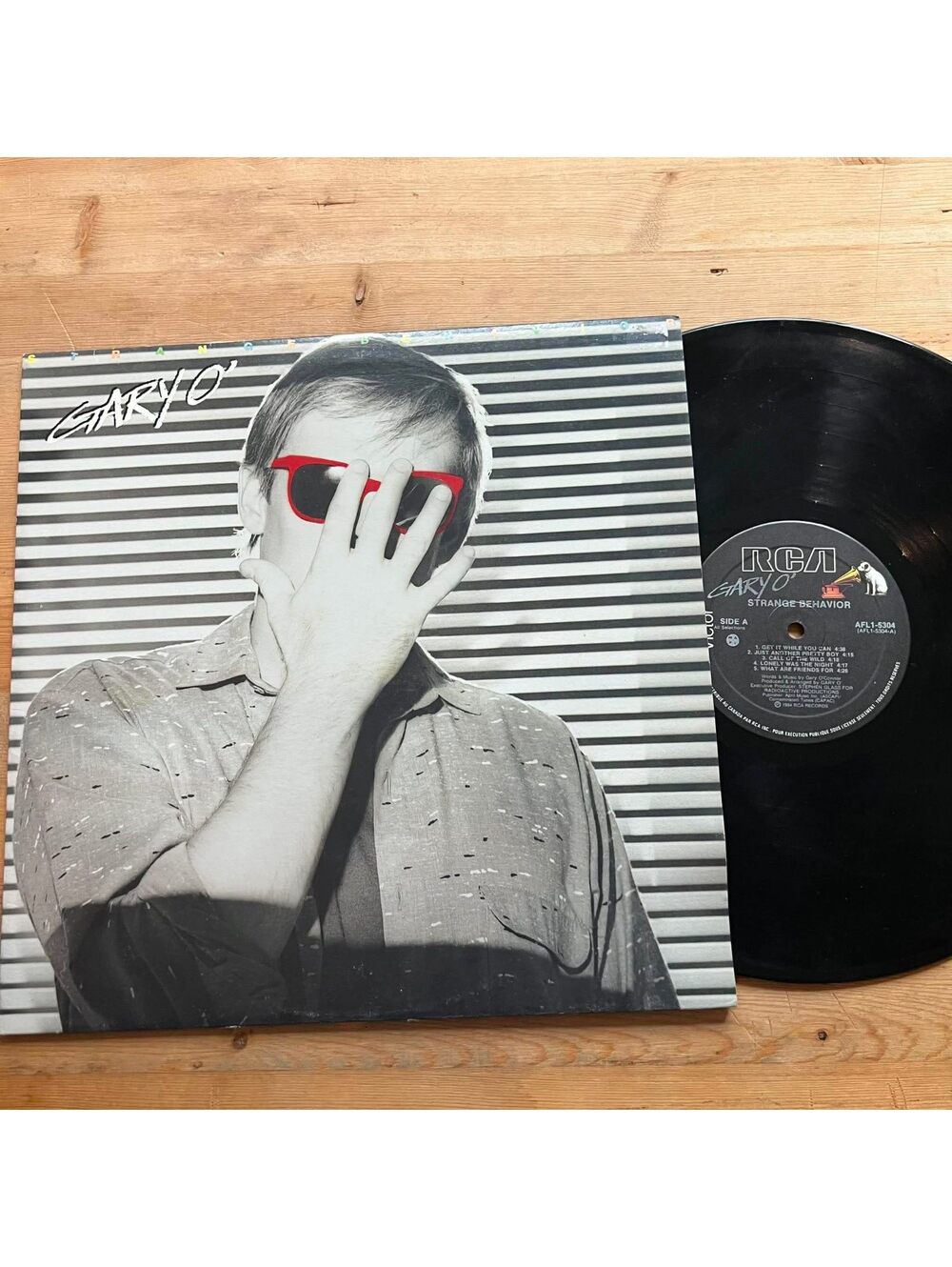 Gary O' - Strange Behavior 33rpm VG+ VR26